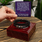 Trending Men's Luxury "Love You Forever" Leather Bracelet with Love Message Card JUST FOR HIM