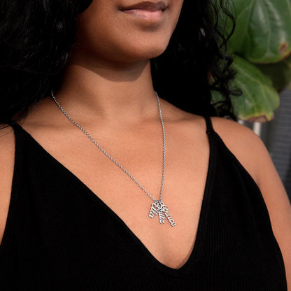 CREATE YOUR OWN Adjustable Vertical Unique Significant Meaningful MULTI-NAME Necklace with Message Card for MOM