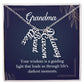 CREATE YOUR OWN Adjustable Vertical Unique Significant Meaningful MULTI-NAME Necklace with Message Card for GRANDMA