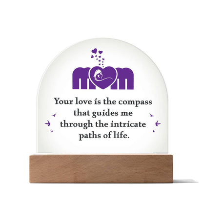 Spectacular Printed Dome Acrylic Plaque FOR WONDERFUL MOM