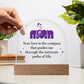 Spectacular Printed Dome Acrylic Plaque FOR WONDERFUL MOM