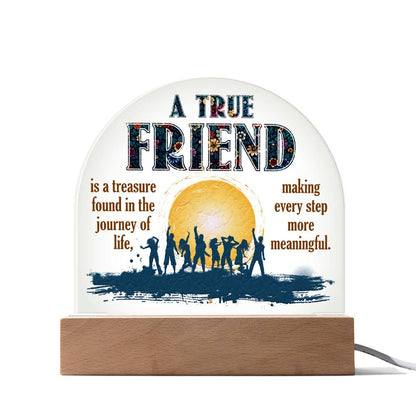 Spectacular Printed Dome Acrylic Plaque FOR FRIEND