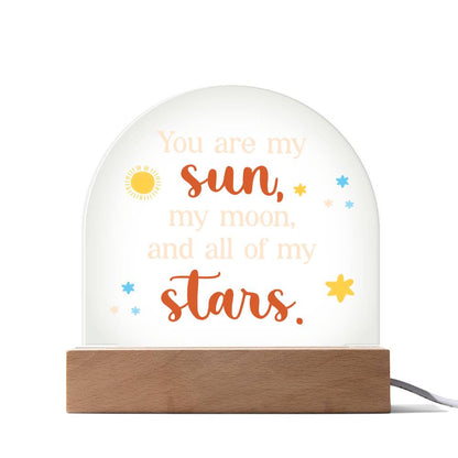 Spectacular Printed Dome Acrylic Plaque FOR YOUR LOVED ONE
