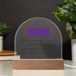 Spectacular Printed Dome Acrylic Plaque FOR WONDERFUL MOM