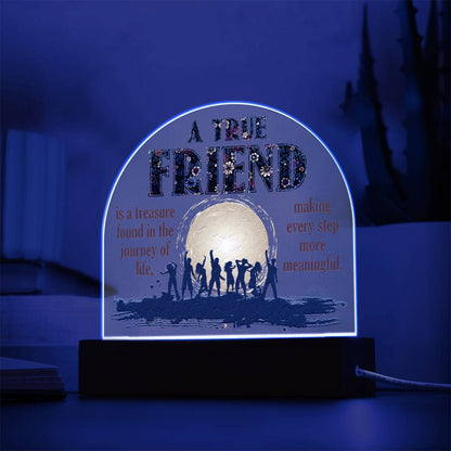 Spectacular Printed Dome Acrylic Plaque FOR FRIEND