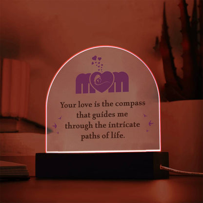 Spectacular Printed Dome Acrylic Plaque FOR WONDERFUL MOM