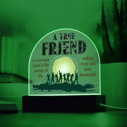 Spectacular Printed Dome Acrylic Plaque FOR FRIEND