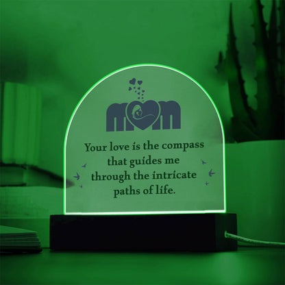 Spectacular Printed Dome Acrylic Plaque FOR WONDERFUL MOM