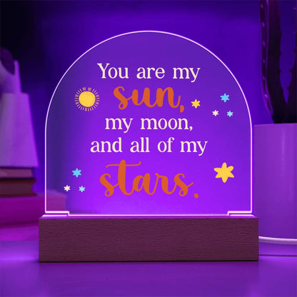 Spectacular Printed Dome Acrylic Plaque FOR YOUR LOVED ONE
