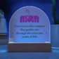 Spectacular Printed Dome Acrylic Plaque FOR WONDERFUL MOM