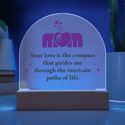 Spectacular Printed Dome Acrylic Plaque FOR WONDERFUL MOM