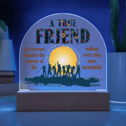Spectacular Printed Dome Acrylic Plaque FOR FRIEND