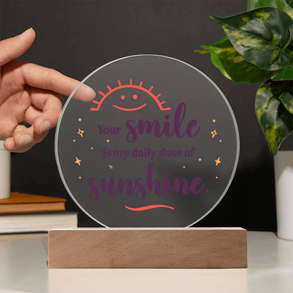 Spectacular Printed Circle Acrylic Plaque FOR EVERYONE