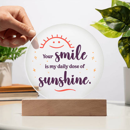 Spectacular Printed Circle Acrylic Plaque FOR EVERYONE