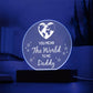 Spectacular Printed Circle Acrylic Plaque FOR DAD