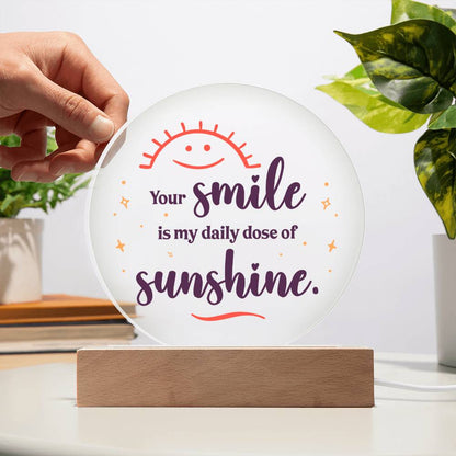 Spectacular Printed Circle Acrylic Plaque FOR EVERYONE