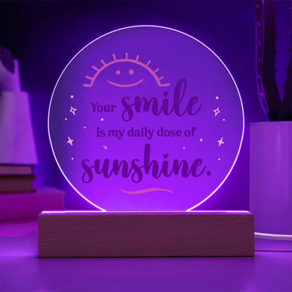 Spectacular Printed Circle Acrylic Plaque FOR EVERYONE