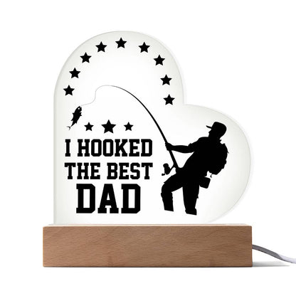 Spectacular Printed Heart Acrylic Plaque FOR DAD