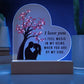 Spectacular Printed Heart Acrylic Plaque FOR YOUR LOVED ONE