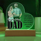 Spectacular Printed Heart Acrylic Plaque FOR DAD
