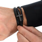 Trending Men's Luxury "THE CROSS" Leather Bracelet with Love Message Card for YOUR DEAR HUSBAND