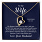 Amazing "Forever Love" Necklace with Message Card for YOUR  AMAZING WIFE